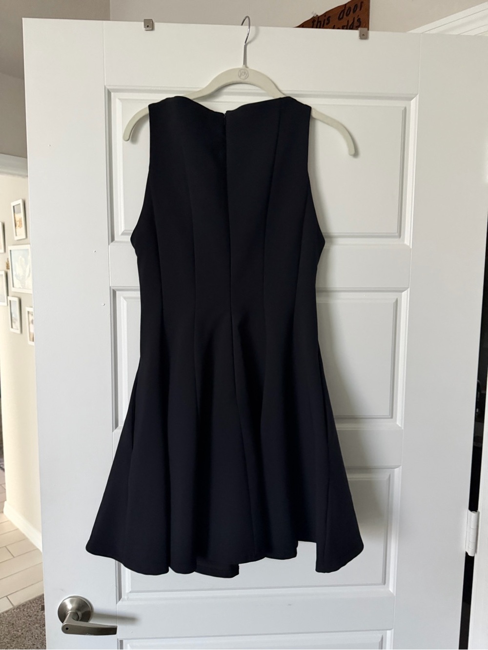 Zara Black Sleeveless Fit-and-Flare Mini Dress